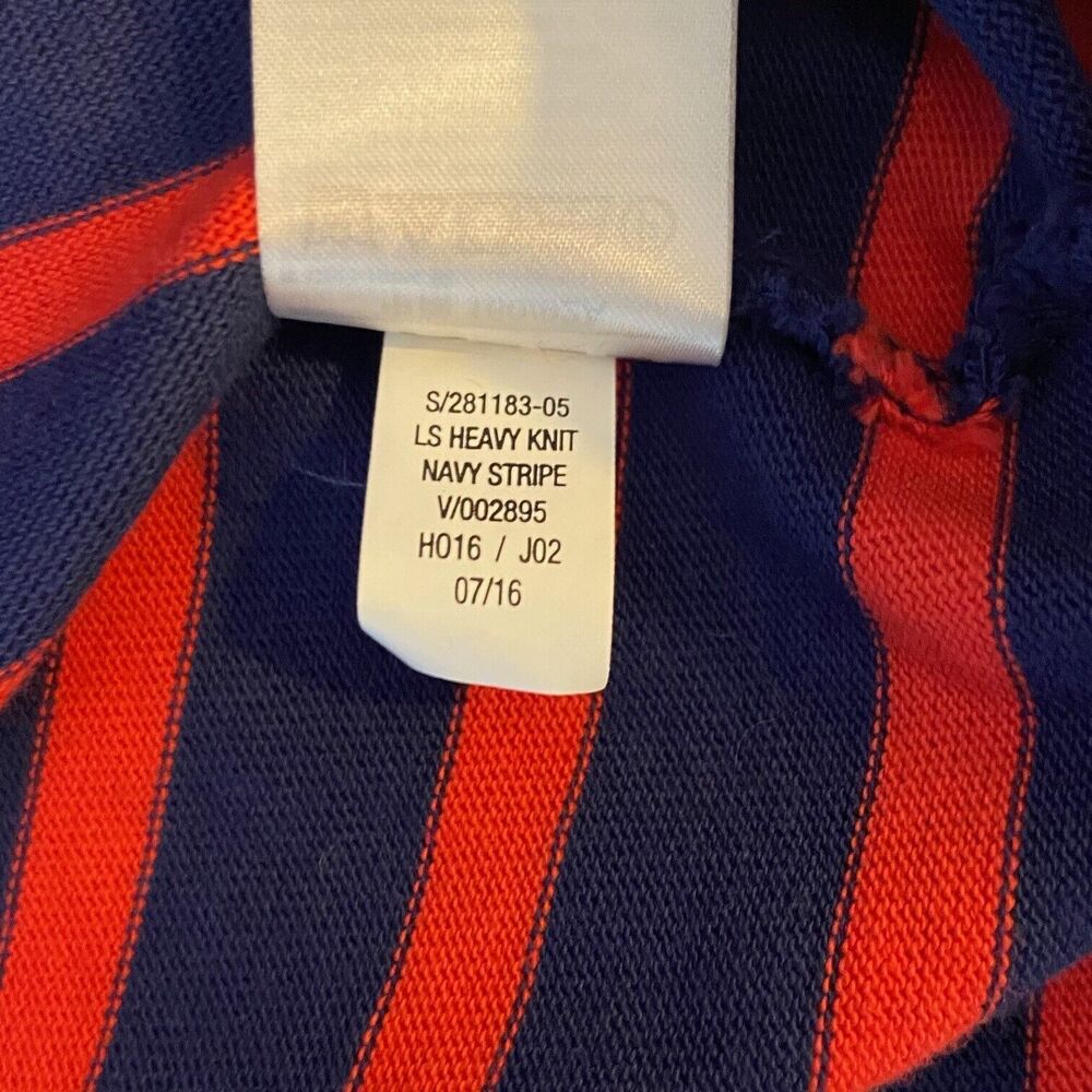 Old Navy Womens Petite Medium Blue Red Striped Dress Nautical 3/4 Sleeve - Picture 5 of 5